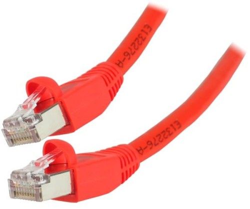 Cordon RJ45 catégorie 6 SSTP 10 m (Rouge)