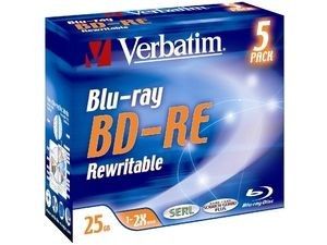 Verbatim BD-RE 25 Go - 2x (Boite CD x5)