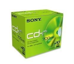 Sony CD-R 80mn - 48x (Boite x10)