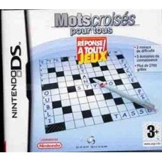 Mots Croises Pour tous - Nintendo DS