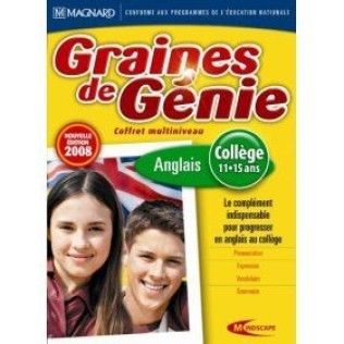 Graines de Génie Anglais Collège 08 - PC