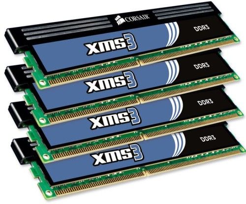 Corsair XMS3 DDR3-1333 CL9 8Go (4x2Go)