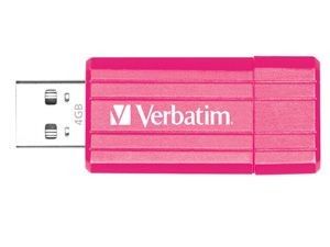 Verbatim Store'N'Go Micro Pinstripe 16Go (Rose)