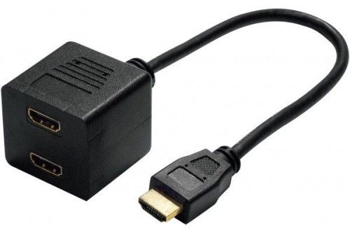 Adaptateur HDMI M a vers 2xHDMI Femelle