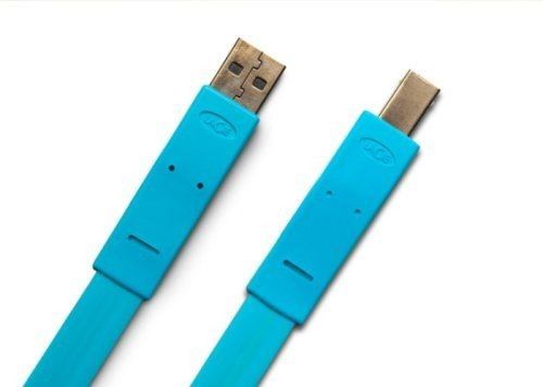 Lacie - USB A vers Mini B - Flat Câble - 1.2m - Bleu - 7589