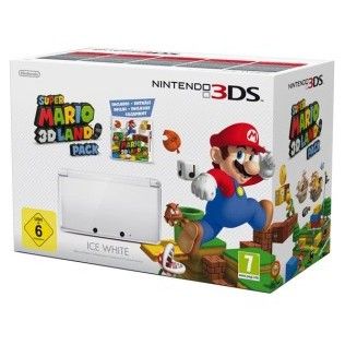 Nintendo 3DS (Blanc arctique) + Super Mario 3D Land