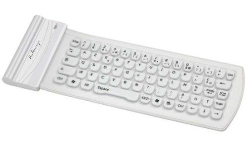 Halterrego Clavier Bluetooth (Blanc)