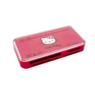 BlueStork Lecteur de cartes Hello Kitty 53 en 1 (Rose)