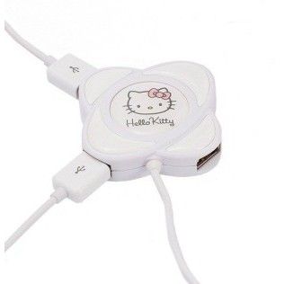 Bluestork BS-USB4-KITTY 4 ports (Blanc)