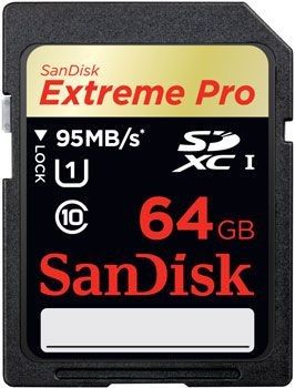 SanDisk Extreme Pro SDHC UHS-I 95Mb/s 64Go