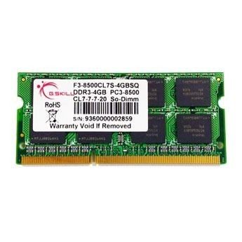 G.Skill So-Dimm DDR3-1066 CL7 4Go (F3-8500CL7S-4GBSQ)