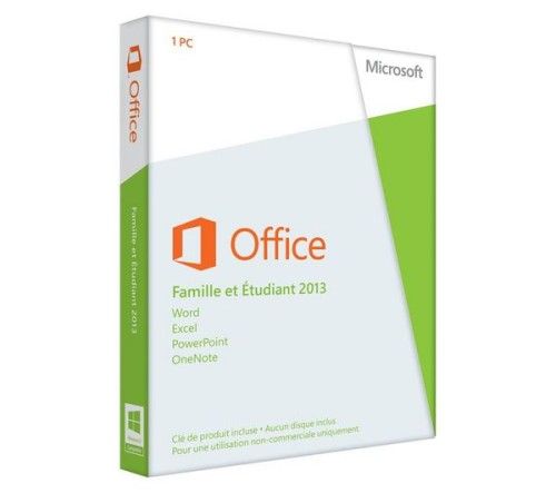 Microsoft Office Famille et Etudiant 2013 - PC