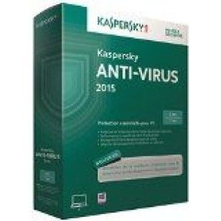 Kaspersky Antivirus 2015 (1 an / 3 postes) - PC