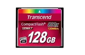 Transcend Compact Flash 128Go (800x)