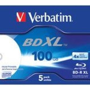 Verbatim BD-R XL 100 Go vitesse 4x imprimable (par 5, boite)