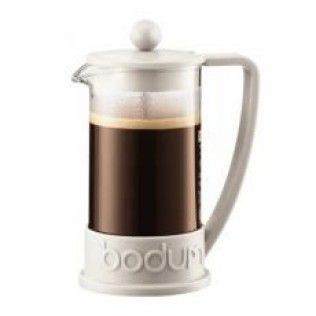 Bodum Brazil - Cafetière à piston 3 tasses 0.35 L (blanc crème)