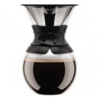 Bodum Pour Over - Cafetière à Filtre Permanent à Maille Fines, 1 L