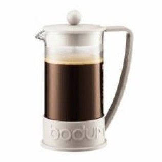 Bodum Brazil - Cafetière à piston 8 tasses 1 L (blanc)