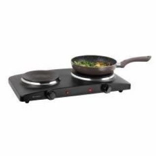 Domoclip Plaque de Cuisson Électrique Double 2500 W Noir - DOC168N