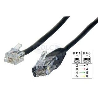 Cable RJ11 vers RJ45 - 10m