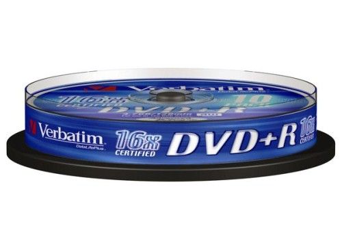 Verbatim DVD+R 4.7 Go - 16x (Spindle x10)