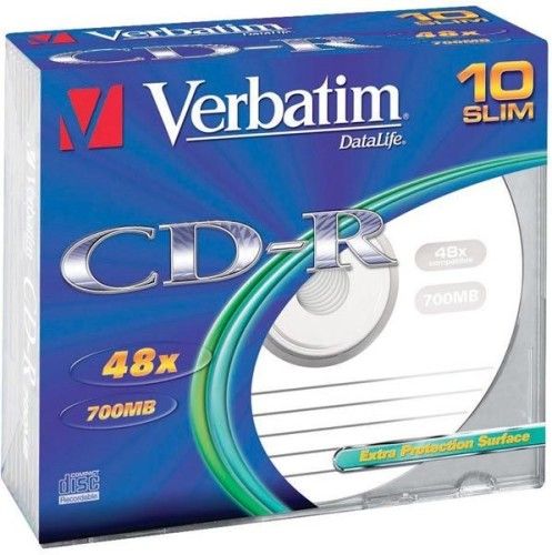 Verbatim CD-R 700 Mo 52x (boite slim de 10)