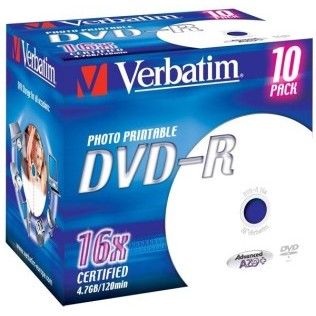 Verbatim DVD-R 4.7 Go - 16x (Boite CD x10) Imprimable