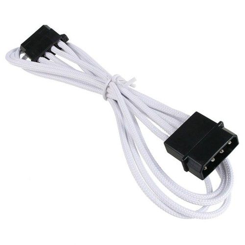 BitFenix Alchemy - Extension d'alimentation Molex gainée - 45 cm (Blanc)