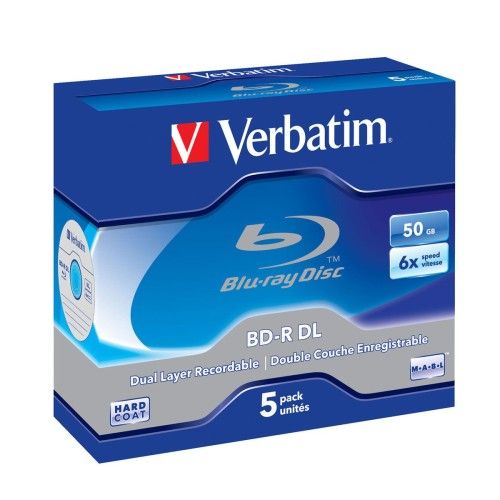 Verbatim BD-R DL 50 Go certifié 6x pack de 5