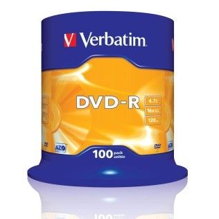 Verbatim DVD-R 4.7 Go - 16x (Spindle x100)