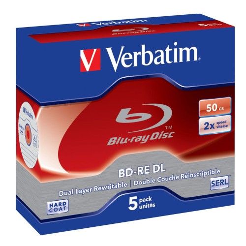 Verbatim BD-RE 50 Go - 2x (Boite CD x5)