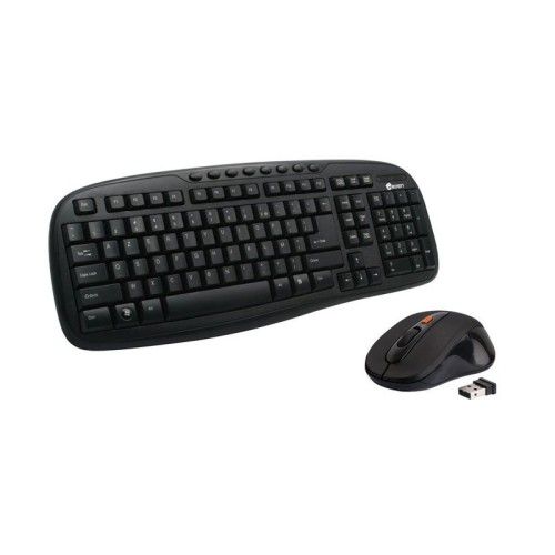 Heden Kit Clavier multimedia et souris sans fil (AZERTY Français)