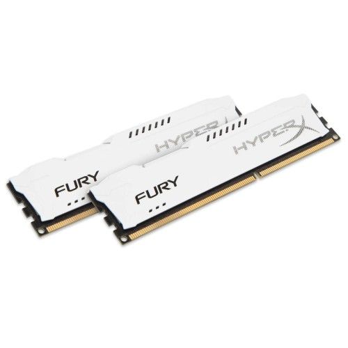 Kingston HyperX Fury White DDR3-1600 CL10 8Go (2x4Go)