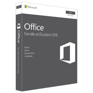 Microsoft Office Famille et Etudiant 2016 pour Mac