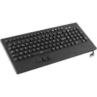 Clavier USB en silicone rigide étanche avec dispositif de pointage intégré (AZERTY Français)