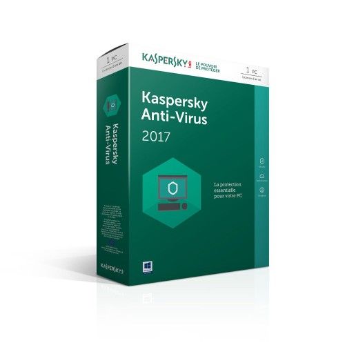 Kaspersky Anti-Virus 2017 - Licence 1 an 1 poste