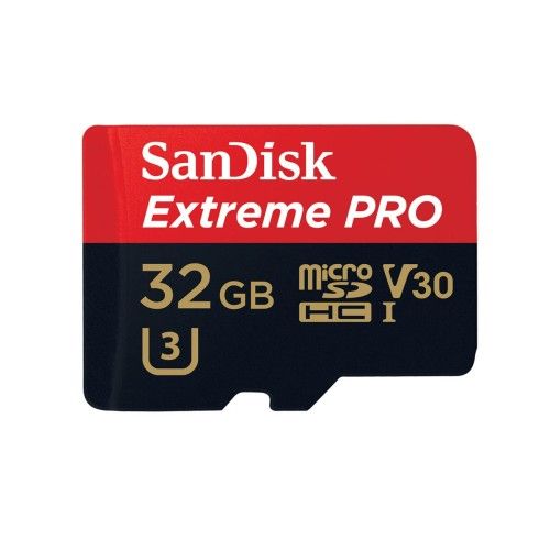 SanDisk Extreme PRO microSDHC UHS-3 V30 32 Go + Adaptateur SD