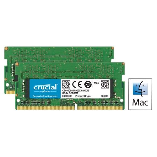 Crucial for Mac SO-DIMM DDR4 32 Go (2x16Go) 2400 MHz CL17