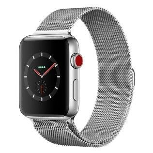 Apple Watch Series 3 GPS + Cellular Acier Milanais 38 mm