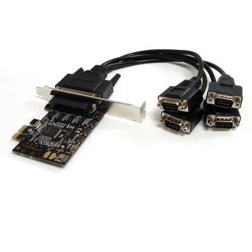 StarTech.com Carte PCI Express avec 4 Ports DB-9 RS232 - PEX4S553B