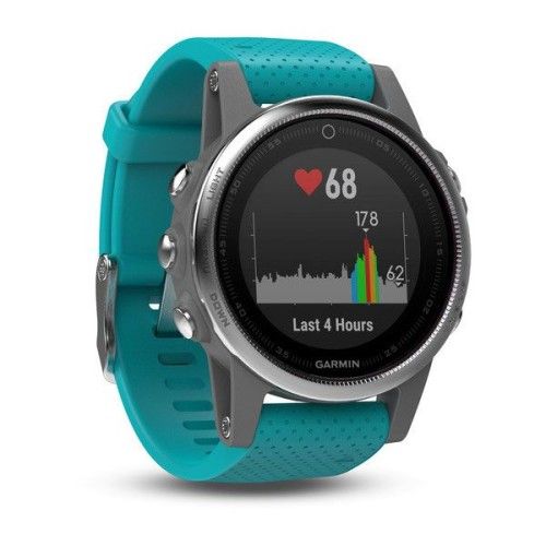 Garmin fenix 5S Argent / Turquoise