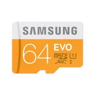 Samsung EVO microSDXC 64 Go + adaptateur USB