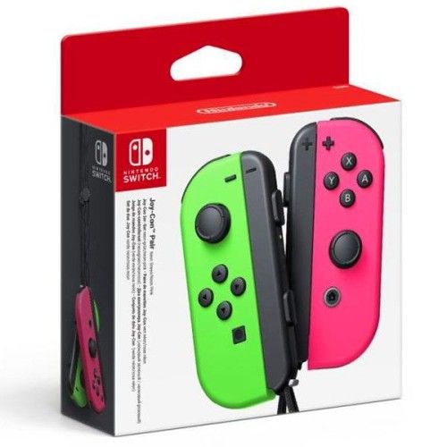 Nintendo Switch Joy-Con Droit & Gauche Vert/Rose Néon