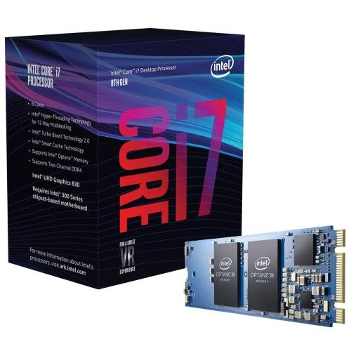 Intel Core i7-8700 (3.2 GHz) + Intel Optane 16 Go M.2 NVMe