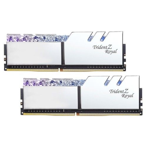 G.Skill Trident Z Royal 16 Go (2x8Go) DDR4 4400 MHz CL18 - Argent - F4-4400C18D-16GTRS