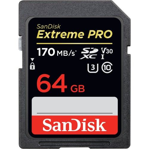 SanDisk SDXC Extreme PRO UHS-I U3 64 Go