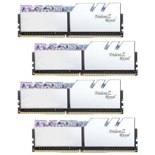 G.Skill Trident Z Royal 64 Go (4x16Go) DDR4 3200 MHz CL14 - Argent