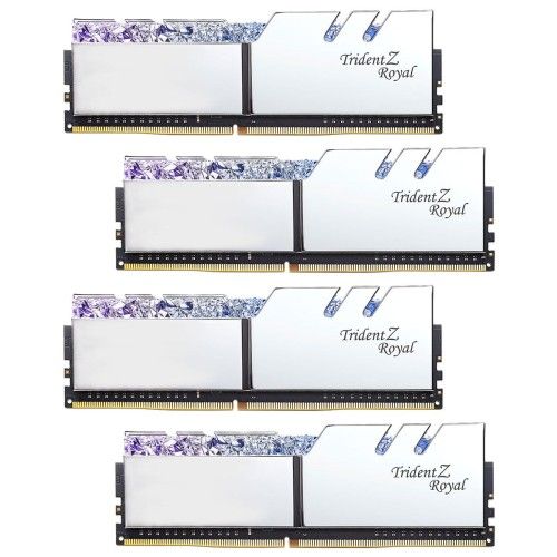 G.Skill Trident Z Royal 64 Go (4x16Go) DDR4 3000 MHz CL16 - Argent