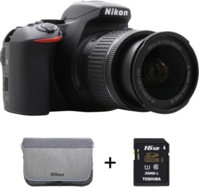 Appareil photo Reflex Nikon D5600 + AF-P 18-55 VR + 16Go + sac