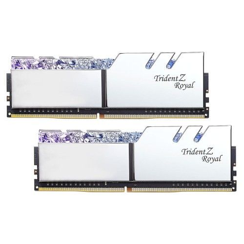 G.Skill Trident Z Royal 16 Go (2x8Go) DDR4 3600 MHz CL16 - Argent - F4-3600C16D-16GTRSC